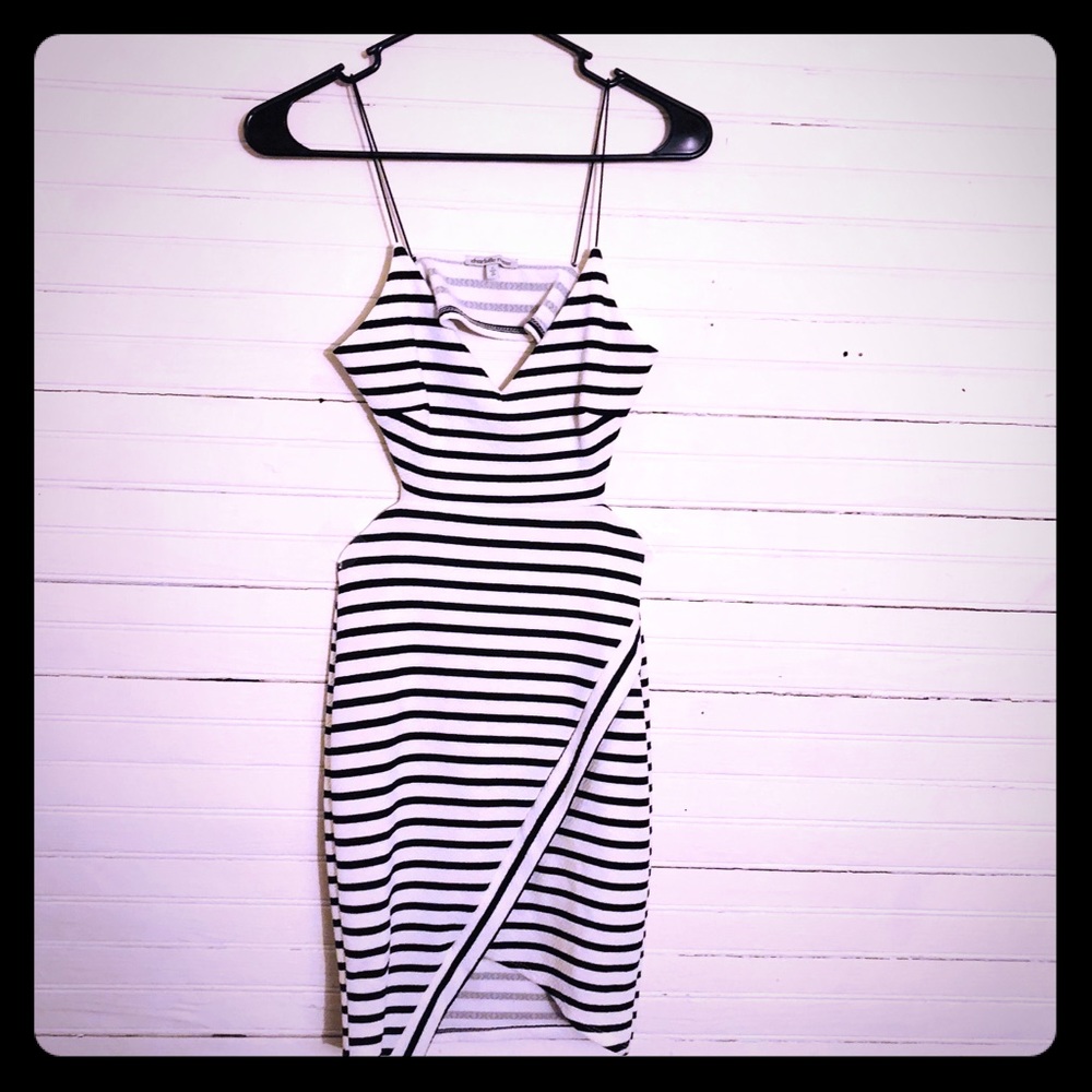 Small Black and White Stripe Dress